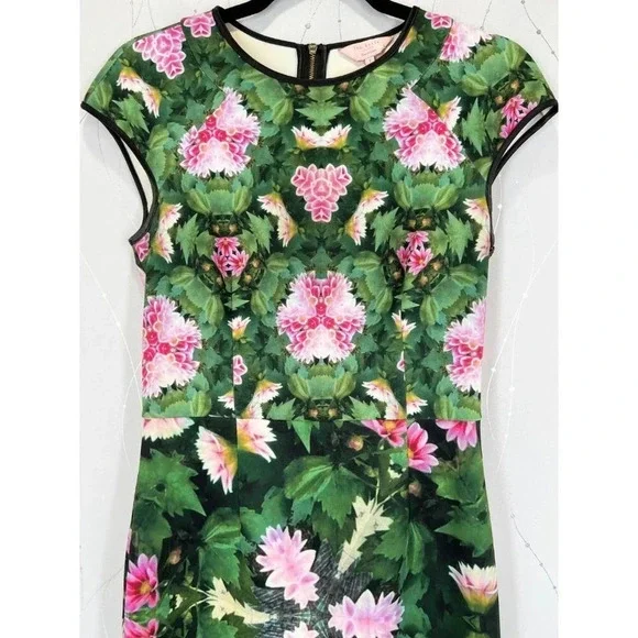 Ted Baker London Green Floral Sheath Dress $385 - Picture 6 of 13